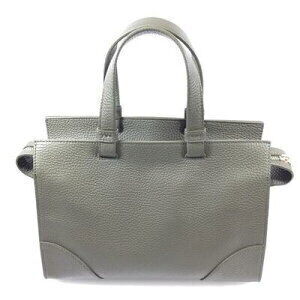 Furla green handbag moss leather